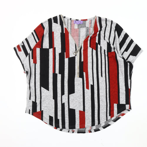 Autonomy Women's Multicoloured Geometric T-Shirt Size 16
