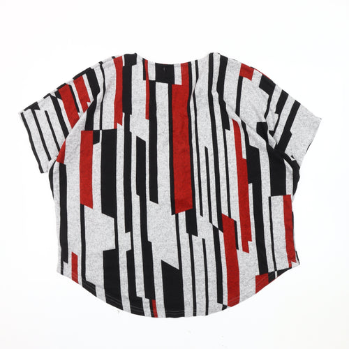 Autonomy Women's Multicoloured Geometric T-Shirt Size 16
