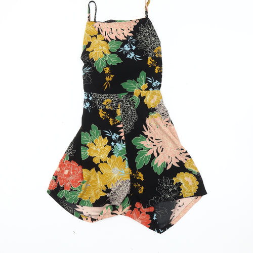 Glamorous Women's Multicoloured Floral Playsuit, Size 8