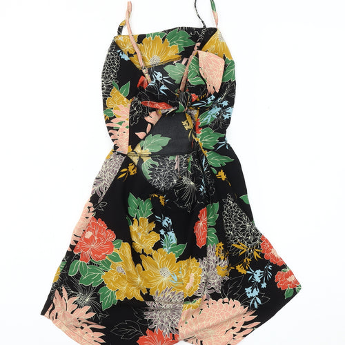 Glamorous Women's Multicoloured Floral Playsuit, Size 8
