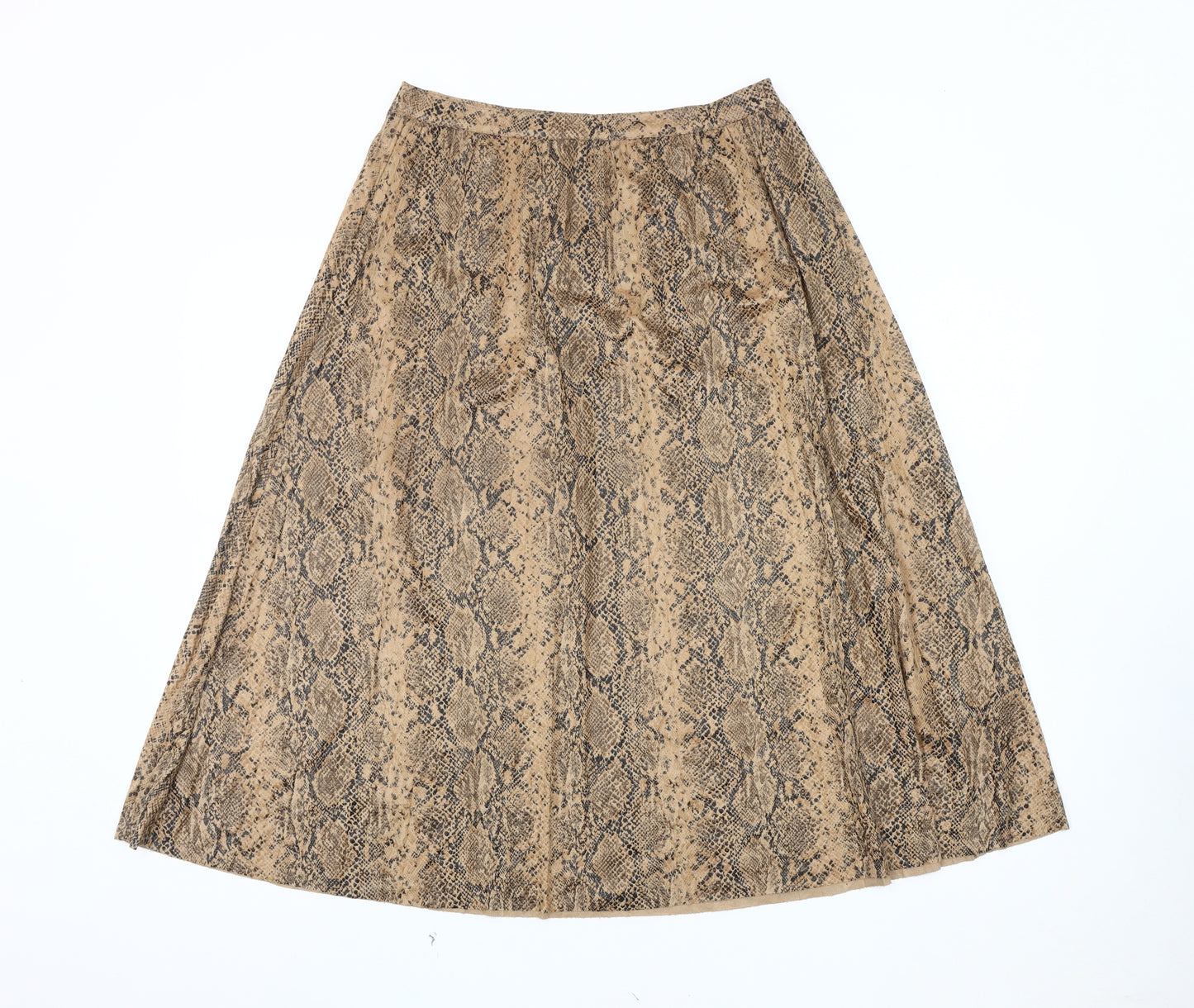 Warehouse Women's Beige A-Line Skirt Size 10