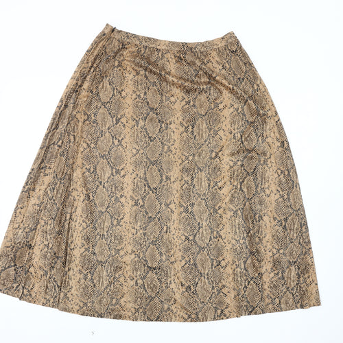 Warehouse Women's Beige A-Line Skirt Size 10