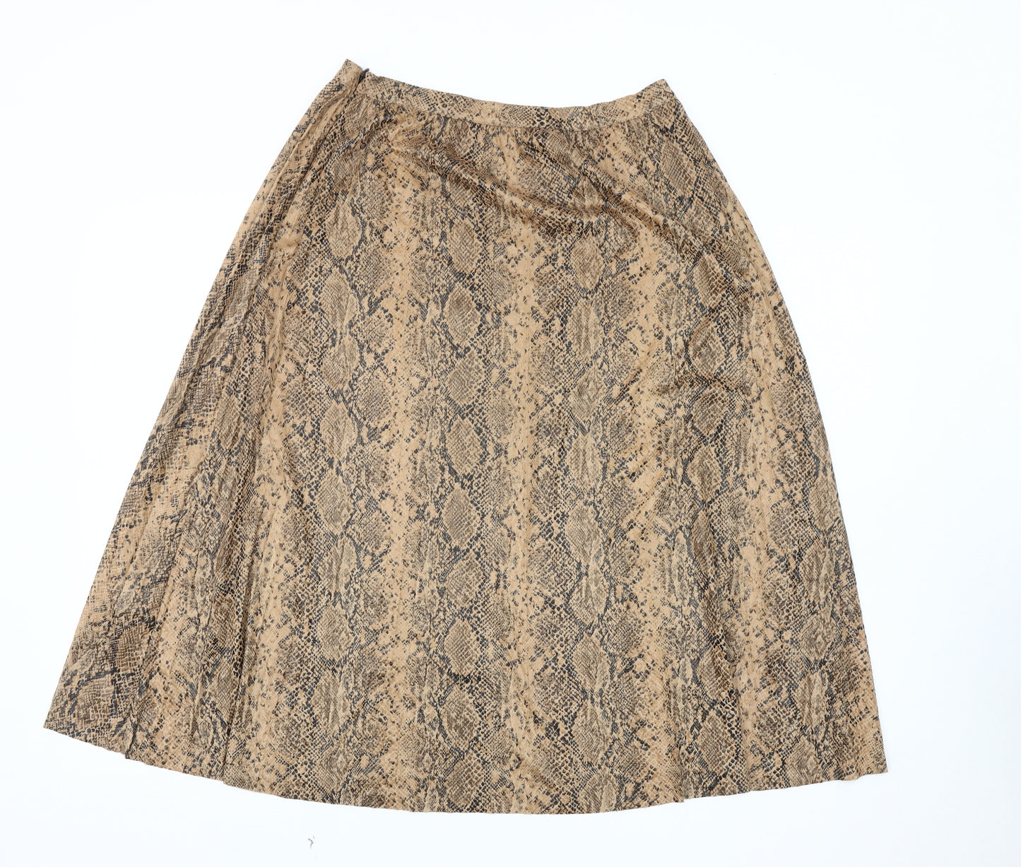 Warehouse Women's Beige A-Line Skirt Size 10