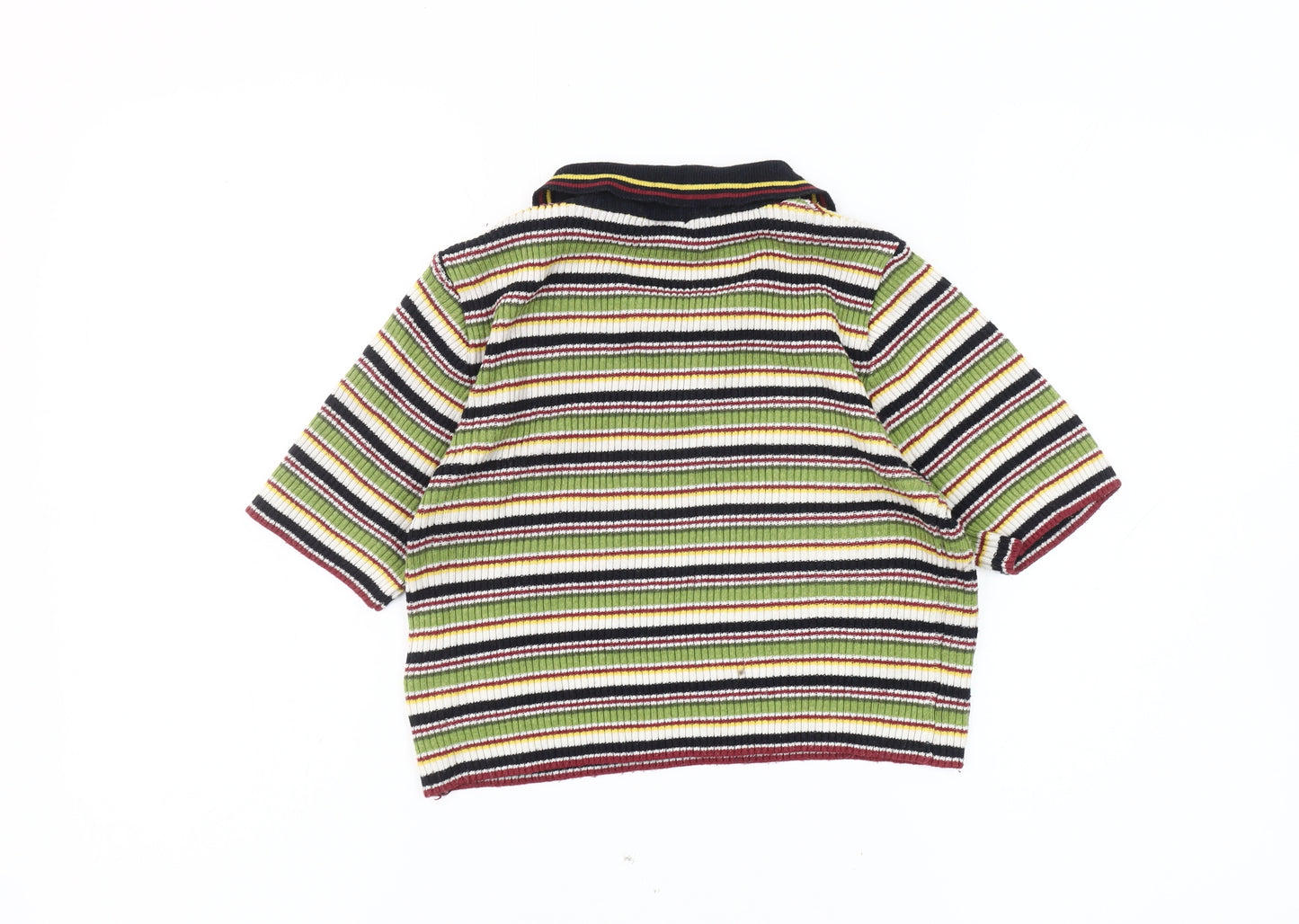 Urban Outfitters Multicoloured Women's Polo M Collared Knit Striped Top