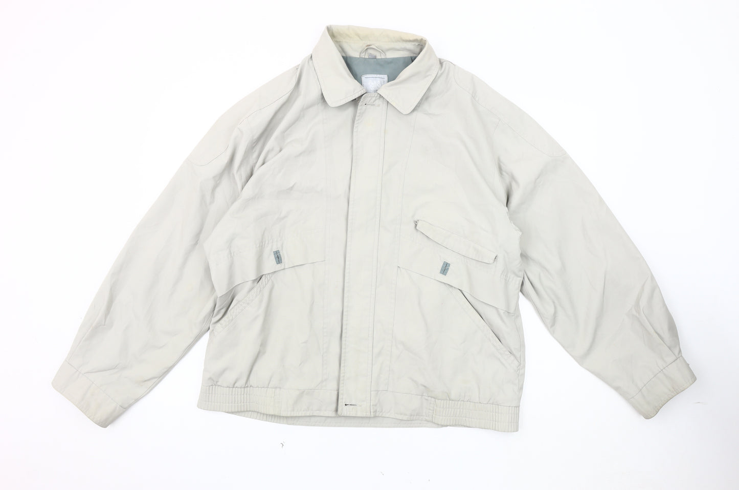 Wellington Men's Beige Casual Jacket, Size 42, Basic Style