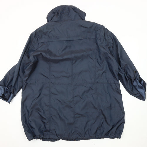M & Co Women's Blue Parka Jacket Size 20