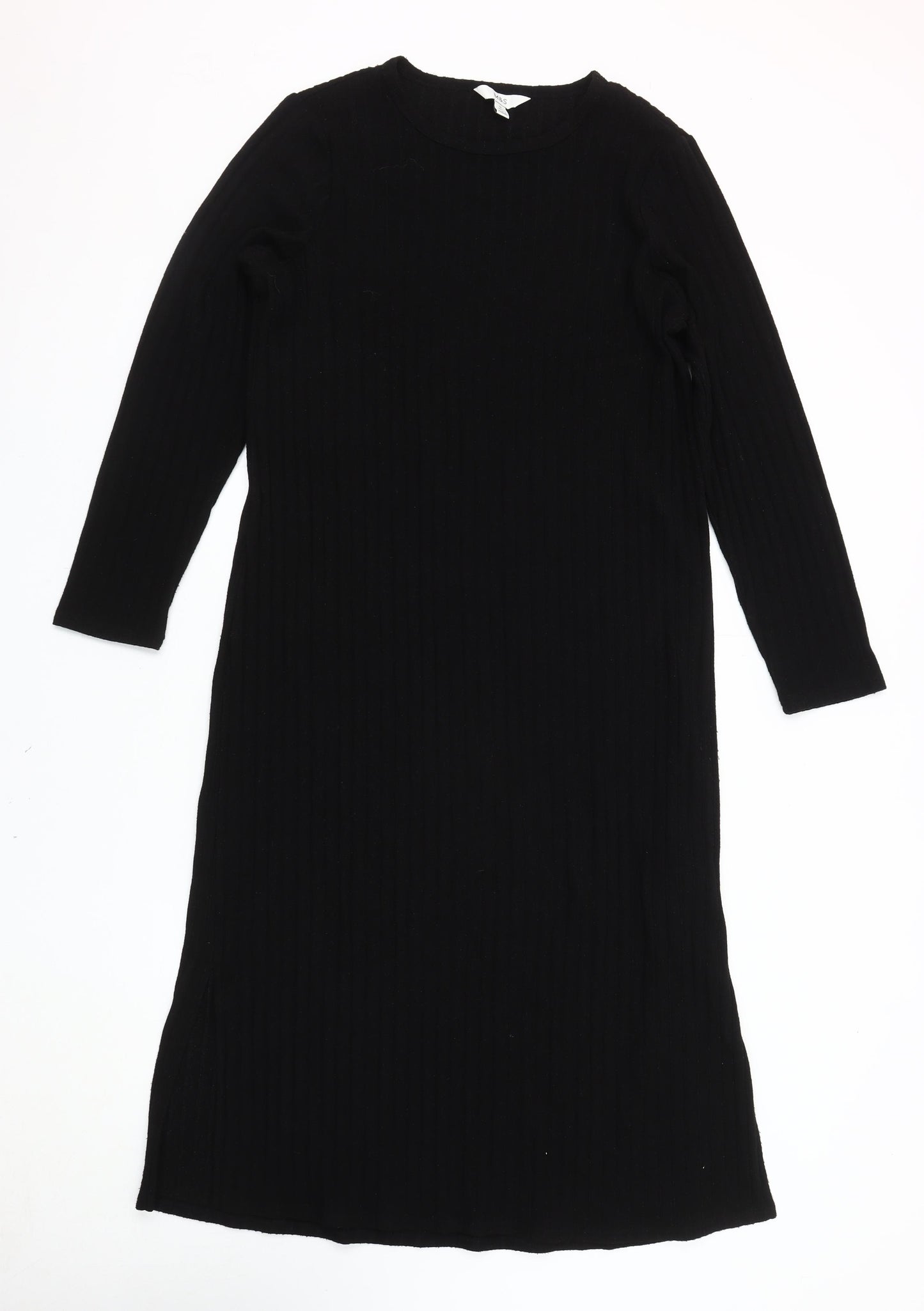 Marks and Spencer Women's Black Knit Dress Size 16