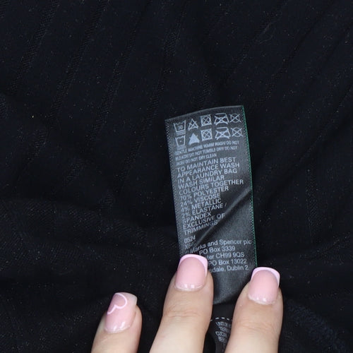 Marks and Spencer Women's Black Knit Dress Size 16