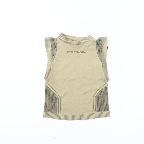 iets frans... Beige Unisex Tank Top M - Casual Knit