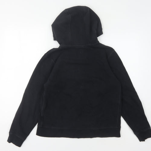 Nike Boys Black Hoodie, XL, Full Zip, Cotton Blend