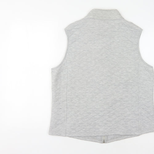Dash Women's Grey Jersey Waistcoat, Size 22, Mid-Length