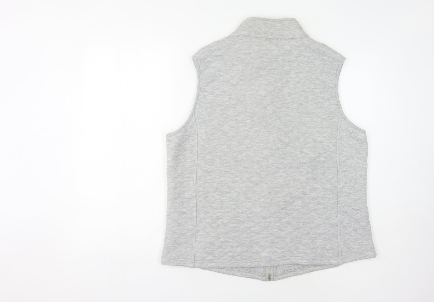 Dash Women's Grey Jersey Waistcoat, Size 22, Mid-Length