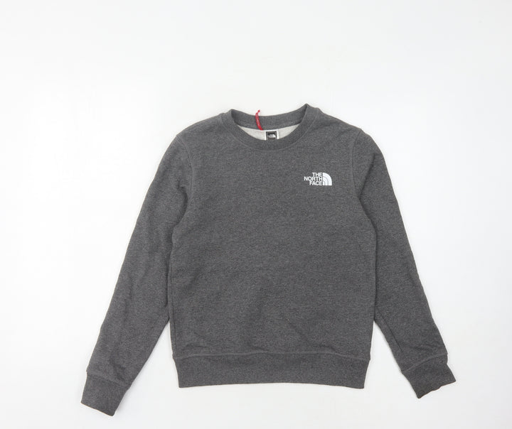 The North Face Boys Grey Sweatshirt M Pullover Crew Neck