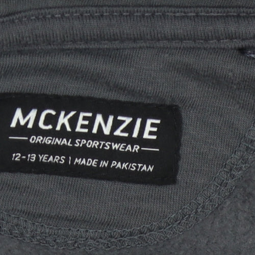 McKenzie Boys Black Full Zip Hoodie 12-13 Years