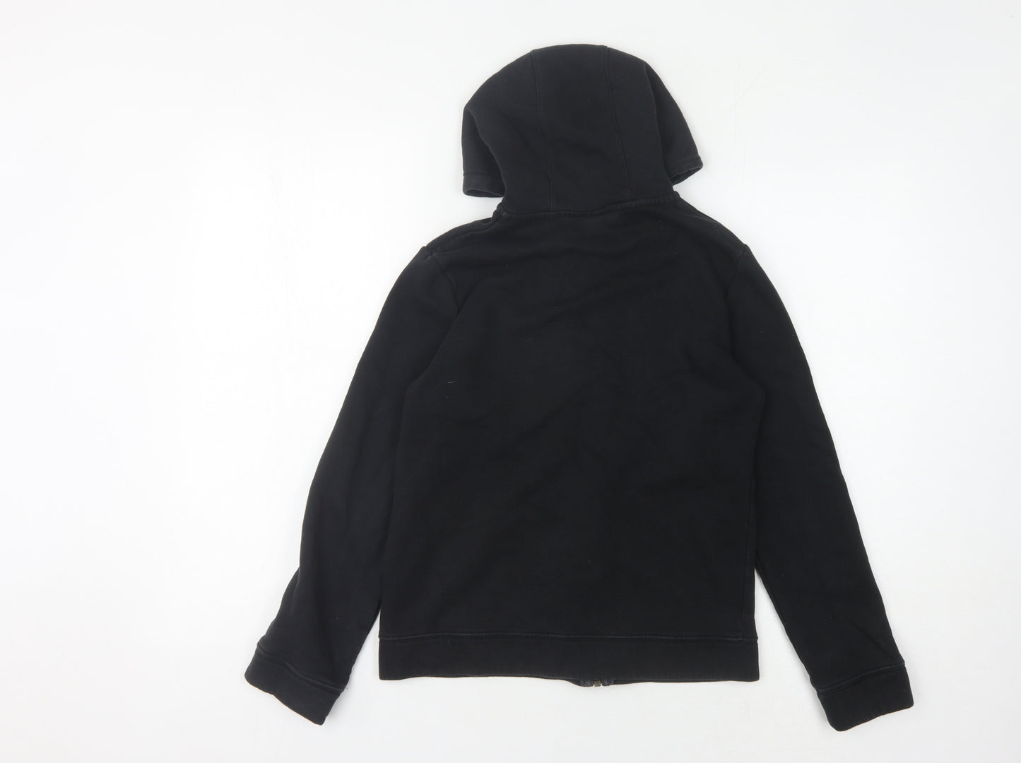 Nike Boys Black Full Zip Hoodie - Size L, Logo Accent