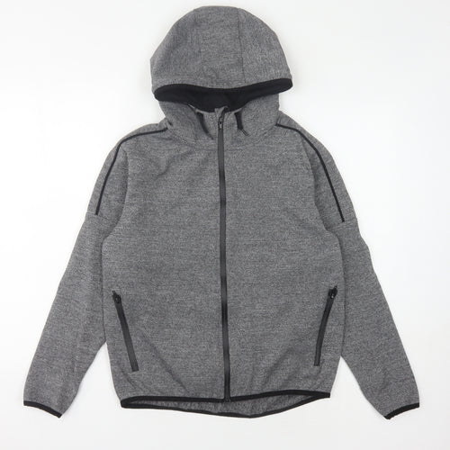 Sonneti Boys Grey Full Zip Hoodie 12-13 Years Hooded Casual