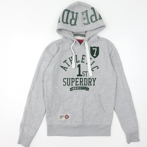 Superdry Unisex Grey Hoodie Size S Casual Sportswear