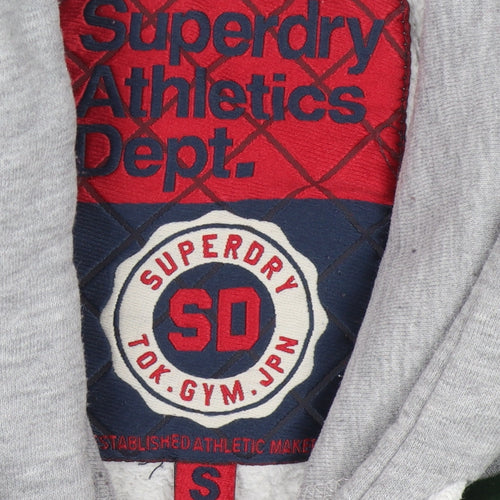 Superdry Unisex Grey Hoodie Size S Casual Sportswear