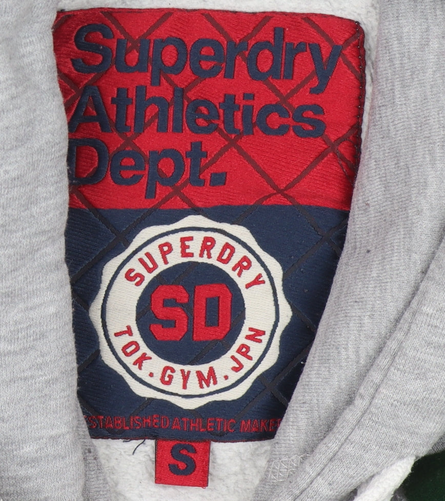 Superdry Unisex Grey Hoodie Size S Casual Sportswear