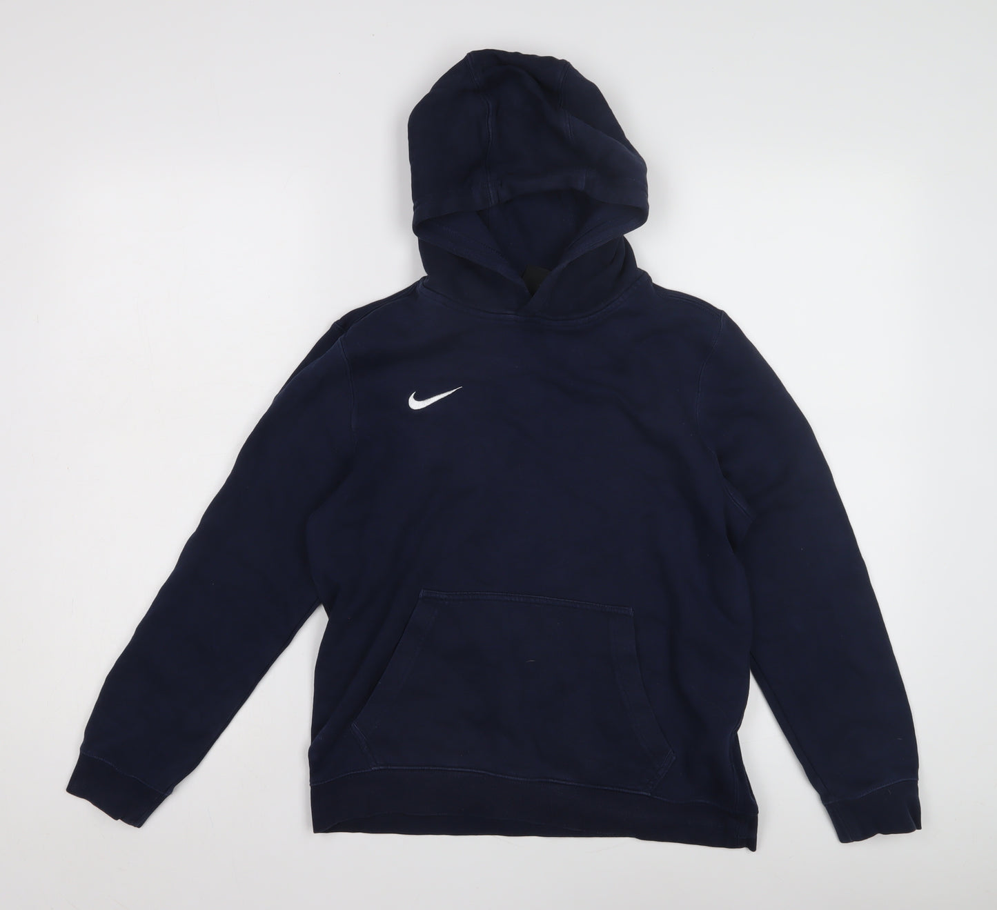 Nike Boys Blue Pullover Hoodie, XL, Fleece, Logo Design
