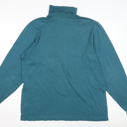 Lands' End Men’s Green Pullover Jumper, Size L