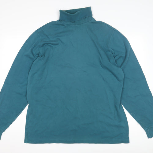 Lands' End Men’s Green Pullover Jumper, Size L