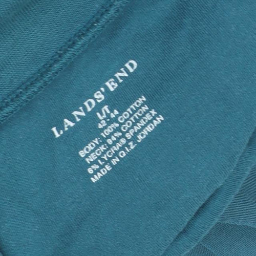 Lands' End Men’s Green Pullover Jumper, Size L