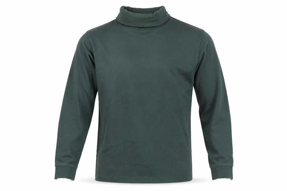 Front view of Lands' End Men's Green jumper - L