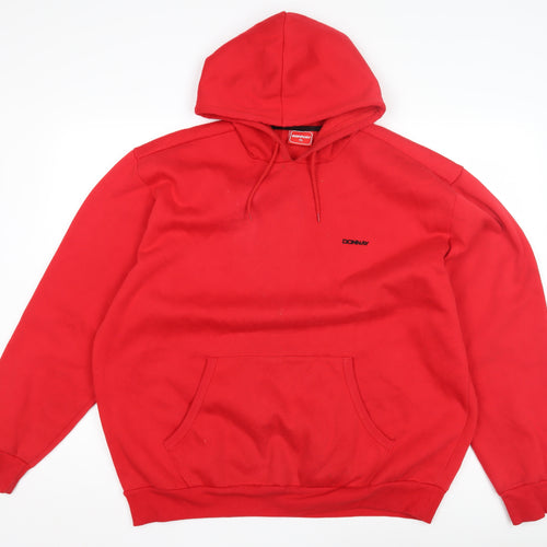 Donnay Men’s Red Pullover Hoodie XL Logo