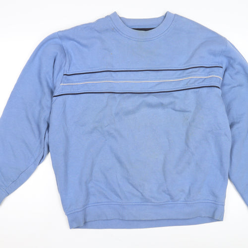 EWM Pure Classics Blue Men's L Pullover Sweatshirt