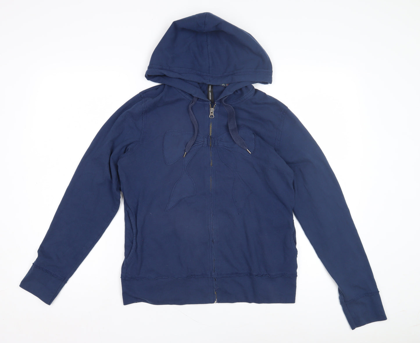 Marks and Spencer Women's Blue Full Zip Hoodie Size 14