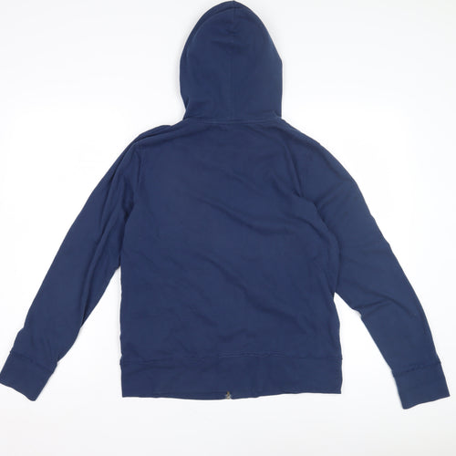 Marks and Spencer Women's Blue Full Zip Hoodie Size 14