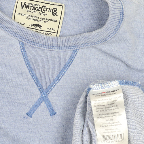Jack & Jones Men's Blue Pullover Sweatshirt - Size S