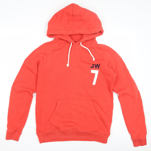 Jack Wills Women's Red Pullover Hoodie Size 12