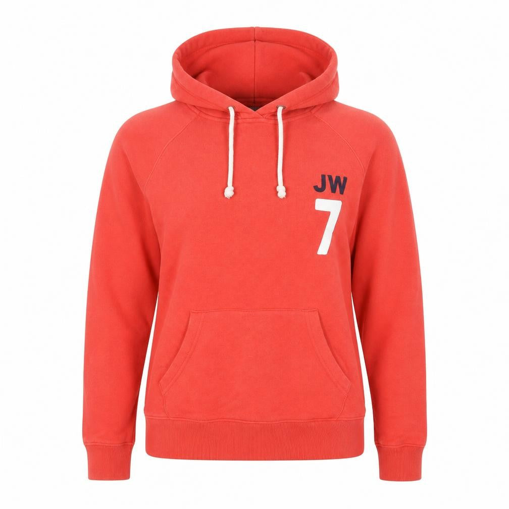Front view of Jack Wills Women's Red Pullover Hoodie, size 12
