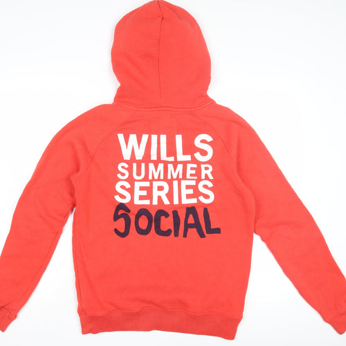 Jack Wills Women's Red Pullover Hoodie Size 12