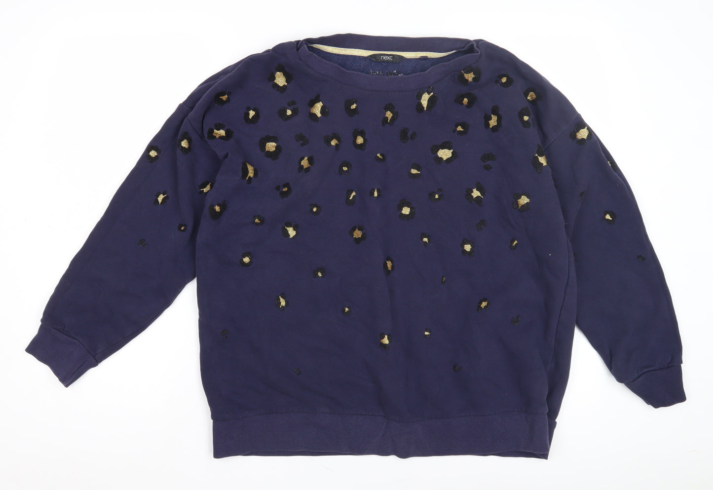 Next Women's Blue Animal Print Pullover Sweatshirt - L
