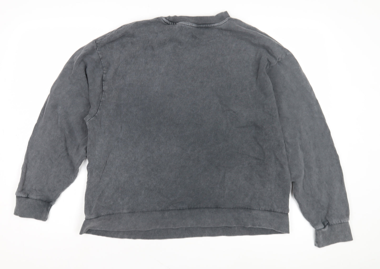 Disney Unisex Grey Mickey Mouse Graphic Pullover Sweatshirt L
