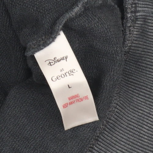 Disney Unisex Grey Mickey Mouse Graphic Pullover Sweatshirt L
