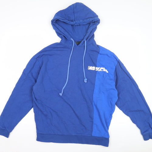 ASOS DESIGN Men's Blue Pullover Hoodie - Size S