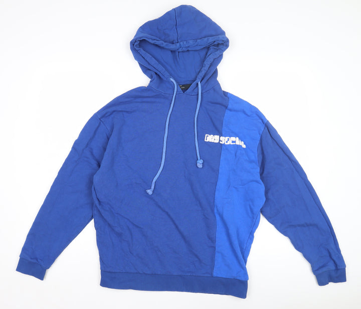 ASOS DESIGN Men's Blue Pullover Hoodie - Size S