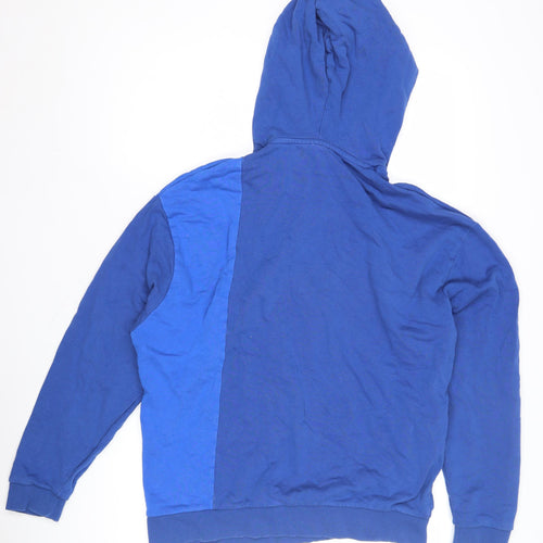 ASOS DESIGN Men's Blue Pullover Hoodie - Size S