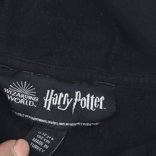 Harry Potter Boys Black Gryffindor Hoodie, 11-12 Years