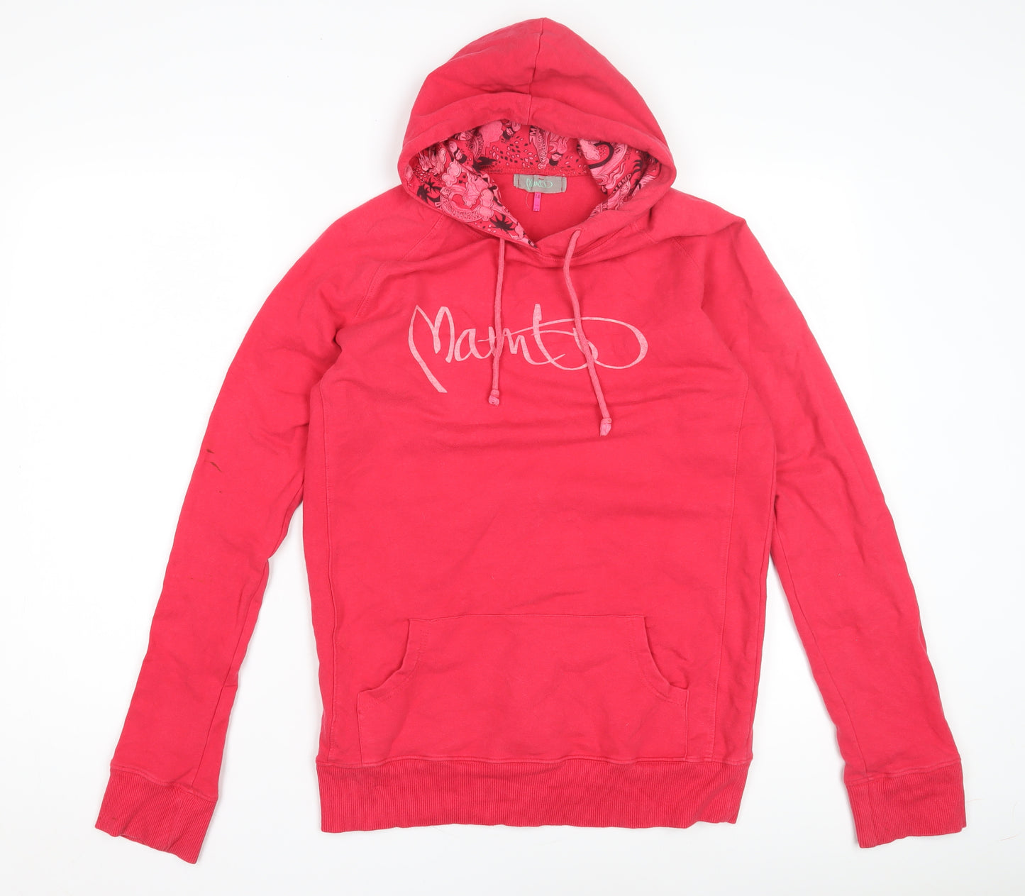 Mambo Red Women's Pullover Hoodie, Size 14, Cotton