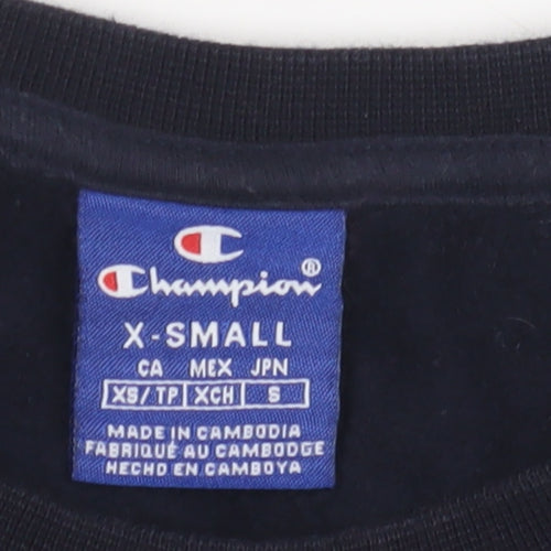 Champion Mens Black XS Pullover Sweatshirt