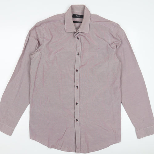 Next Men's Multicoloured Check Dress Shirt, M, Formal