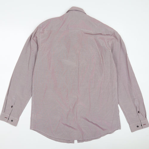 Next Men's Multicoloured Check Dress Shirt, M, Formal