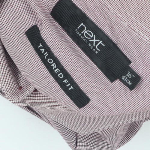Next Men's Multicoloured Check Dress Shirt, M, Formal