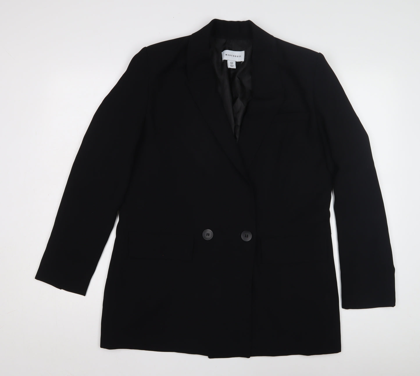Warehouse Women's Black Blazer Size 10 Regular