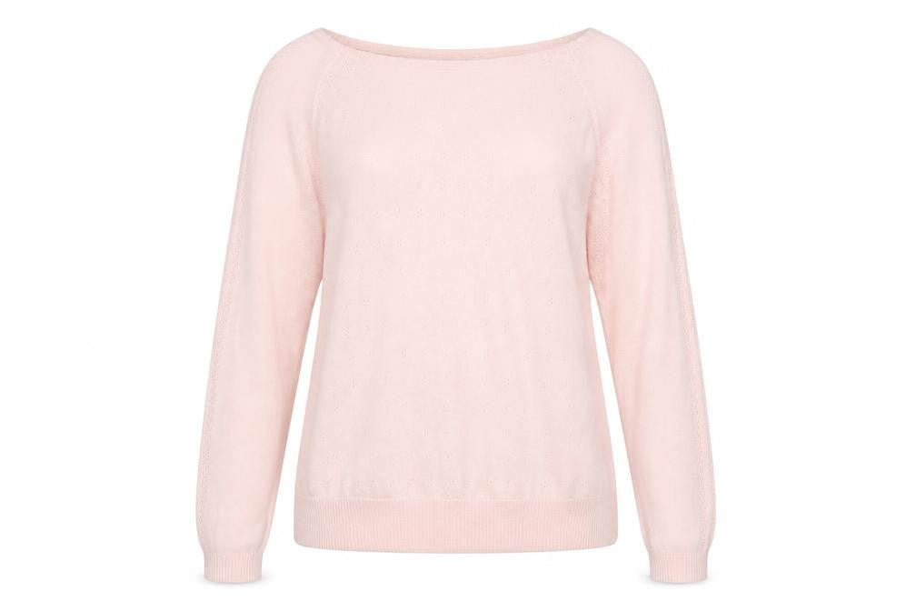 Front view of Marks & Spencer Women's Pink jumper, size 14